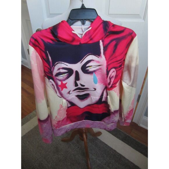 RARE HUNTER x HUNTER HISOKA MOROW HOODIE SIZE MEDIUM LIGHTWEIGHT NYLON - Picture 1 of 3
